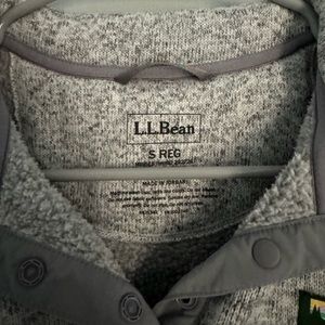 L.L. Bean Gray Fleece Jacket